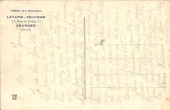 VINTAGE POSTCARD Heavy View from above on the esplanade and the basilica