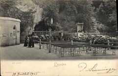 VINTAGE POSTCARD the Cave Doors