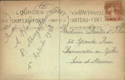 VINTAGE POSTCARD Heavy Basilica and the Chain of the Pyrenees