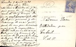 VINTAGE POSTCARD Heavy the virgin couronnee the esplanade and the basilica