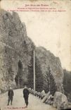 CPA Les Cols des Vosges Rochers de Krappenfels et route de Gerardmer a Munster pres du col de la Schlucht 