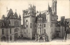 VINTAGE POSTCARD Castle of Pierrefonds La Chapelle and the main staircase
