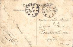 VINTAGE POSTCARD Valley of Those Surroundings of Raon on Plain the rock of Trupt