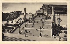 CPA Marseille Escalier Monumental de la Gare Saint Charles 