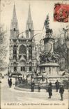 CPA Marseille Eglise des Reformes et Monument des Mobiles 