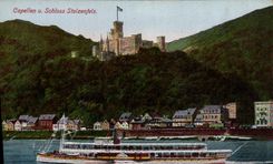 CPA Capellen u Schloss Stozenfels Bateau