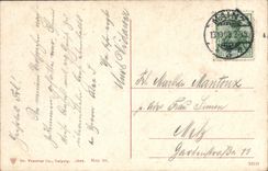 VINTAGE POSTCARD Mainz Dom vom Leichhof