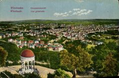 VINTAGE POSTCARD Wiesbade View