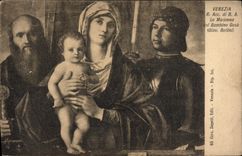 VINTAGE POSTCARD Venezia the Madonna Giov Bellini