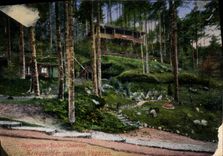 VINTAGE POSTCARD Regiments Stabs Kriegsbilder District in den Vogesen