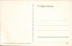 VINTAGE POSTCARD Regiments Stabs Kriegsbilder District in den Vogesen