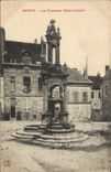 VINTAGE POSTCARD Autun the Fountain Holy Lazare
