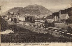 VINTAGE POSTCARD Heavy the Basilica the Castle and the Peak of Jer