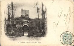VINTAGE POSTCARD Gisors Keep and Porte of the Fields