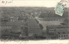 VINTAGE POSTCARD Evreux Panorama Of the City And the district of Militaria cavalry