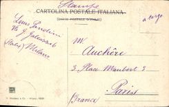 VINTAGE POSTCARD Milano Monumento has Felice Cavalotti