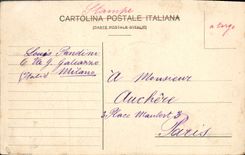 VINTAGE POSTCARD Milano Saluto dal Duomo di Milano