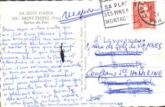 CPM Saint Tropez Sortie du Port Bateau