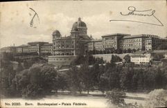 VINTAGE POSTCARD Bern Bundespalast Palate Federal