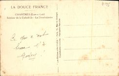 CPA Chartres Interieur de la Cathedrale Le deambulatoire