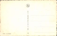 CASQUILLO de Bruselas de la POSTAL de la VENDIMIA del quincuagésimo aniversario