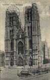 CPA Bruxelles Eglise Ste Gudule
