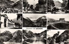 MODERN CARD Luchon Gone of Etigny Casino Thermal baths Valley of the Lily