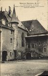 VINTAGE POSTCARD Besancon Court of the old archbishop's palace