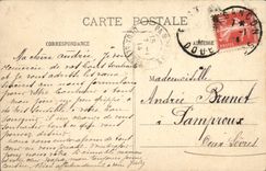 Corte de Besanzón de la POSTAL de la VENDIMIA del palacio del viejo arzobispo