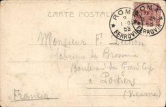 La POSTAL Saluti DA Roma Monumento de la VENDIMIA tiene Garibaldi sui Gianicolo