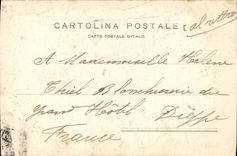 VINTAGE POSTCARD Milano Monumento has Garibaldi