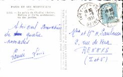 CPM Paris Et Ses Mervelles Le palais de Chaillot vu des jardins