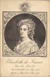 VINTAGE POSTCARD Elisabeth de France Sister of Louis XVI