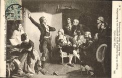 VINTAGE POSTCARD Pils Mullet of I' Isle Singing For the First Time the Marseillaise at Dietrich Mayor of Staasbourg