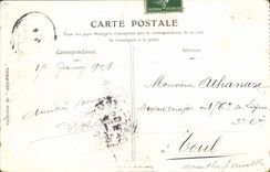 VINTAGE POSTCARD Museum Of Louvre Troyon Oxen going to the ploughing