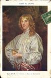 VINTAGE POSTCARD Museum Of Louvre Van Dyck Portrait of the duke of Richmond
