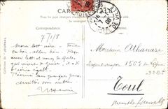 VINTAGE POSTCARD Museum Of Louvre Teniers the village f4ete