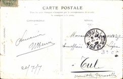 VINTAGE POSTCARD Museum Of Louvre Butcher Pastoral