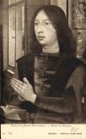 VINTAGE POSTCARD Bruges Holy Hospital Jean Portrait of Martin Hiewenbowe Detail of the tryptique one