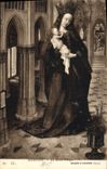 VINTAGE POSTCARD Museum of Antwerp Memling the Blessed Virgin