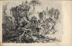 VINTAGE POSTCARD Seen artistic