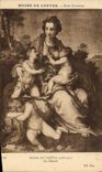 VINTAGE POSTCARD Museum Of Louvre School Florentine Andrea del Sarto charity