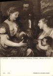 VINTAGE POSTCARD Museum Of Louvre Titien Allegory in the honor of Alphonse d' Avalos Marquis de Guast