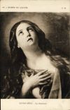 VINTAGE POSTCARD Museum Of Louvre Guido Reni the Madeleine