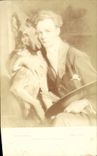 VINTAGE POSTCARD Living room of Paris Portrait of the author Styka Dog
