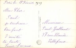 VINTAGE POSTCARD Boyriven Living room the Hyphen