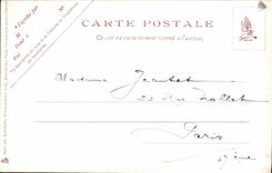 VINTAGE POSTCARD Painting setting Sun