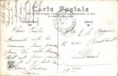 VINTAGE POSTCARD Living rooms of Paris Last Rays Alfred Weber