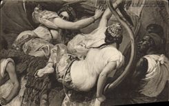 VINTAGE POSTCARD Taken of the Tribe Museum of Versailles