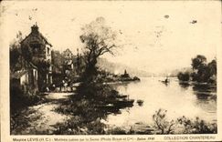 VINTAGE POSTCARD calm Maurice Levis Crossbred on the Seine Chantereazu